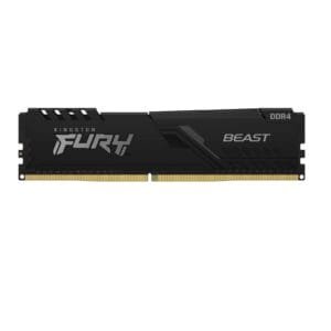 Kingston FURY Beast DDR4 8GB 3200MT/s CL16 DIMM con dissipatore nero a basso profilo, compatibile Intel XMP e AMD Ryzen