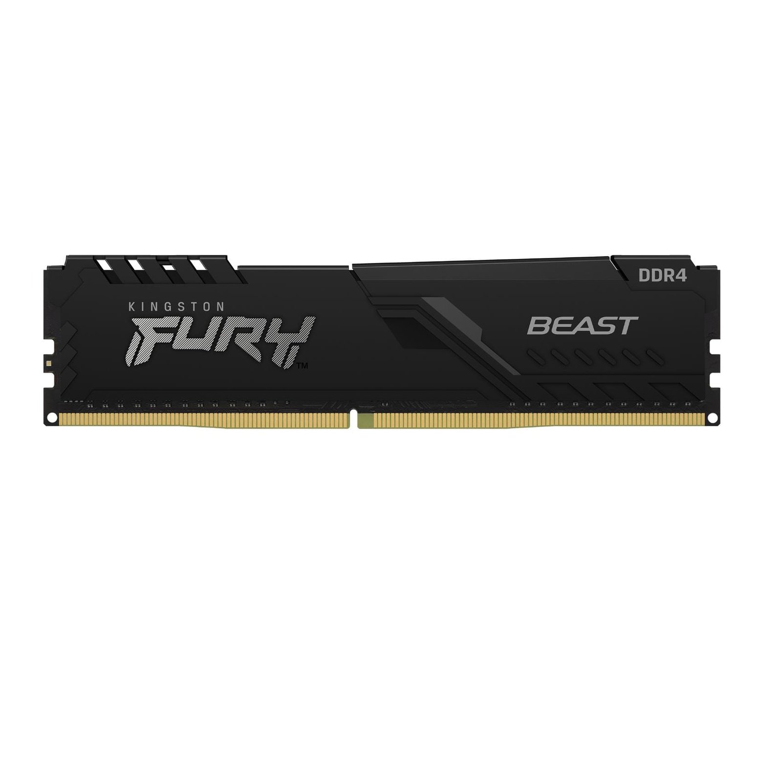 Kingston FURY Beast DDR4 8GB 3200MT/s CL16 DIMM con dissipatore nero a basso profilo, compatibile Intel XMP e AMD Ryzen