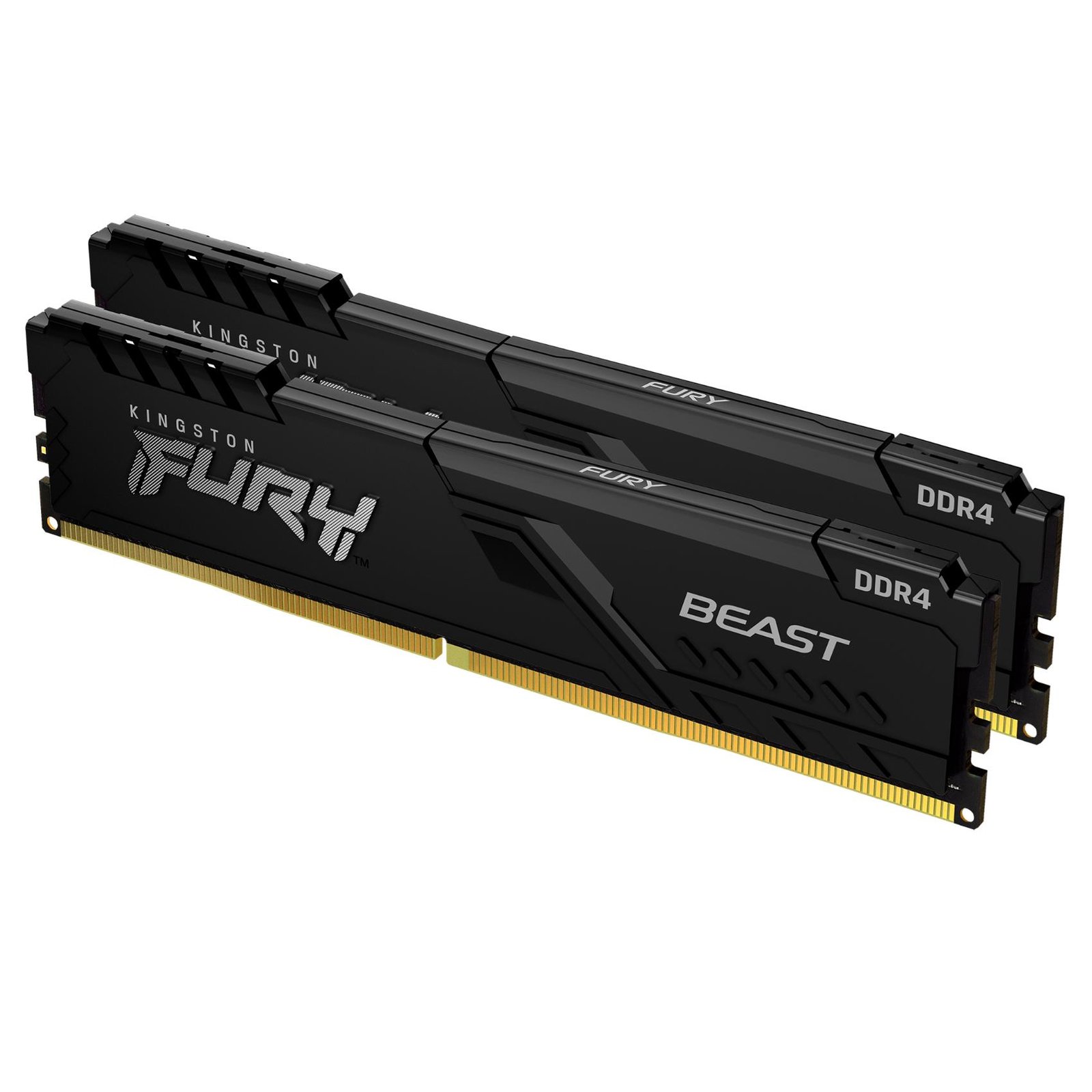 Kingston FURY Beast DDR4 16GB (2x8GB) 3600MT/s CL17 DIMM con dissipatore a basso profilo per PC gaming Intel e AMD