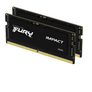 Kit RAM Kingston FURY Impact DDR5 32GB (2x16GB) 5600MHz SO-DIMM 262-pin con tecnologia Plug and Play per notebook e mini PC