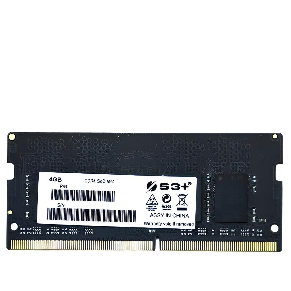 S3+ SODIMM DDR4 4GB 2666MHz CL19 RAM portatile per notebook
