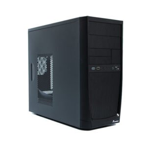 ADJ Case Micro ATX ITX Nero – Cabinet compatto con 1x USB 2.0, 1x USB 3.0 e Audio HD frontale per PC desktop-200-00052-FO