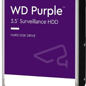 WD Purple 1TB Hard Disk 3.5" SATA3 5400RPM 64MB IntelliPower HDD Interno Affidabile per Sistemi di Videosorveglianza DVR NVR Registrazione Continua 24/7