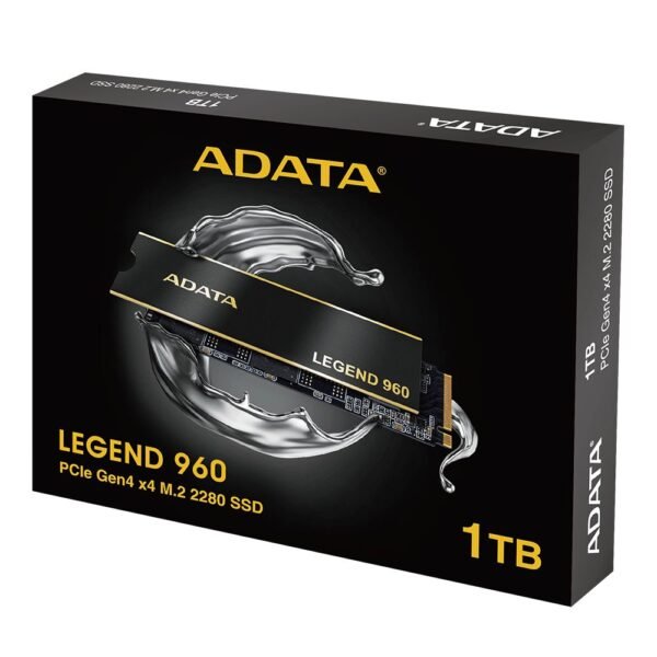 SSD ADATA LEGEND 960 1TB M.2 2280 PCIe 4.0 NVMe – Velocità fino a 7400MB/s, 3D NAND, hardware encryption, TBW 780, ideale per PC e notebook gaming e professionali - immagine 2