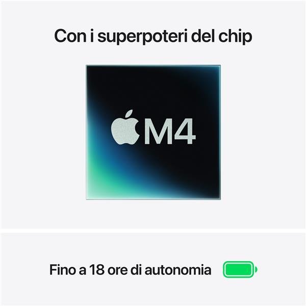 MacBook Air 13" M4, CPU 10-core, GPU 10-core, 16GB RAM, 512GB SSD, Liquid Retina 13.6", macOS Sequoia, Blu Notte - immagine 7