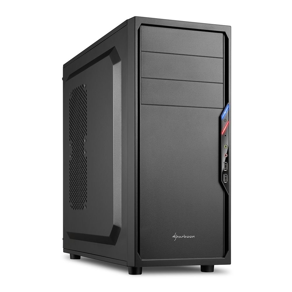 Cabinet Gaming Midi Tower Design pulito con supporto ATX/Micro-ATX/ITX, 2 porte USB 2.0, 1 ventola posteriore 120mm inclusa, gestione cavi ottimizzata, nero - immagine 6