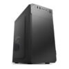 Encore EN-MATX503 cabinet mini tower micro ATX nero con 2 bay da 3,5", 1 bay da 2,5", porte USB frontali e supporto ventole