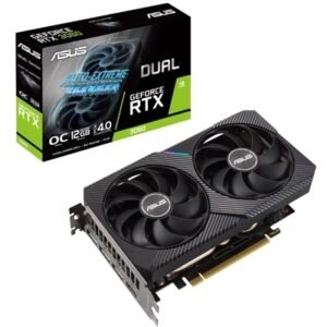 SVGA ASUS DUAL-RTX3060-O12G-V2 NVIDIA RTX3060 PCIE4.0 12GDDR6 192BIT HDMI 3XDP HDCP 7680X4320 2SLOT 90YV0GB2-M0NA10