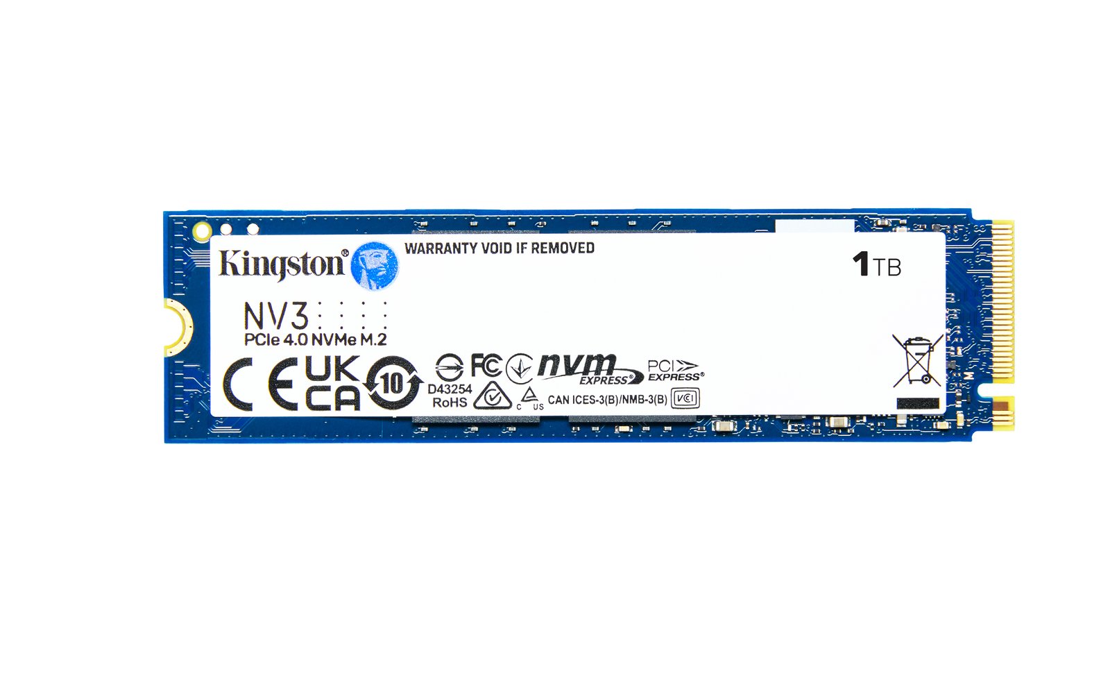 Kingston NV3 SSD 1TB M.2 2280 NVMe PCIe Gen3 – Prestazioni elevate, affidabilità e velocità per PC e notebook-SNV3S/1000G-FO - immagine 2