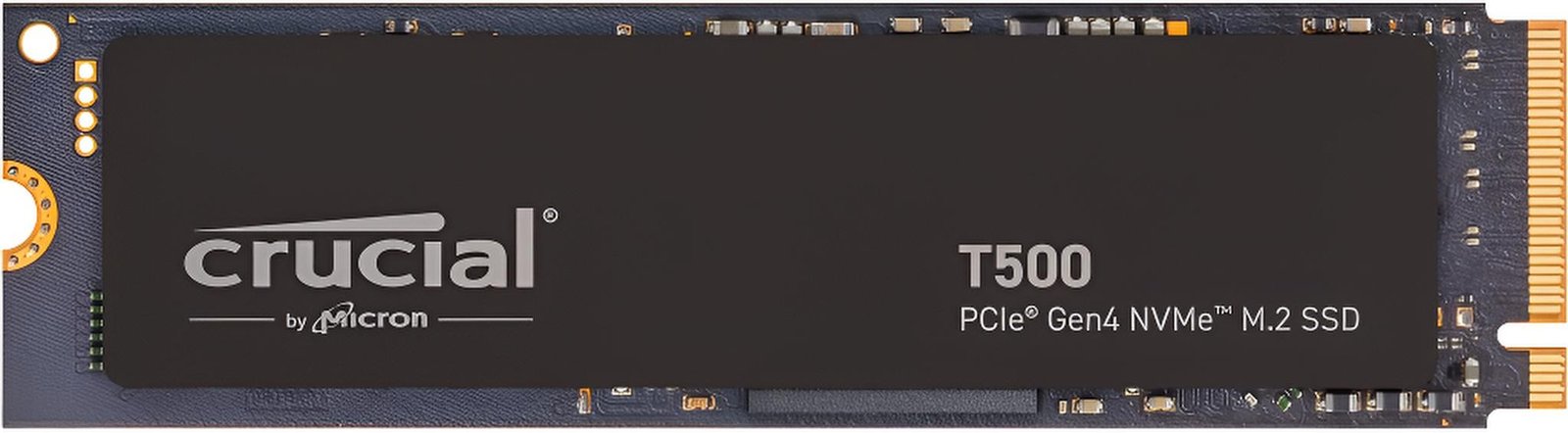SSD Crucial T500 2TB M.2 PCIe Gen4 NVMe con velocità fino a 7.400MB/s lettura e 7.000MB/s scrittura, ideale per gaming e applicazioni professionali