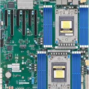 Supermicro MBD-H12DSI-NT6-O scheda madre server E-ATX dual socket SP3 per AMD EPYC 7002/7003 con DDR4 ECC fino a 4TB, PCIe 4.0, LAN 10GbE e BMC AST2600