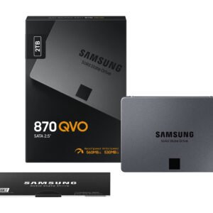 Samsung 870 QVO MZ-77Q2T0 SSD 2TB 2.5" SATA III 6Gb/s – V-NAND MLC, drive a stato solido ad alte prestazioni per PC desktop e notebook-MZ-77Q2T0BW-FO