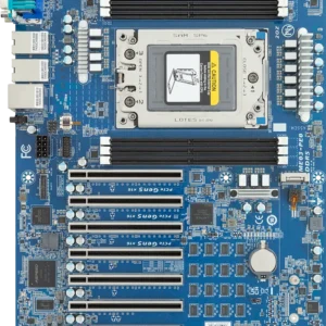 Gigabyte ME03-PE0 – Scheda Server ATX con Socket AMD SP6, Supporto CPU EPYC 8000, 6 Slot DDR5 ECC 4800MHz, PCIe 4.0, 2x1GbE LAN, Gestione Remota AST2600