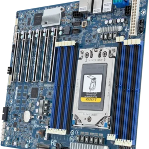 Gigabyte ME03-CE0 – Scheda Server ATX con Socket AMD SP6, Supporto CPU EPYC 8000, 12 Slot DDR5 ECC 4800MHz, PCIe 4.0, 2x10GbE LAN, Gestione Remota AST2600