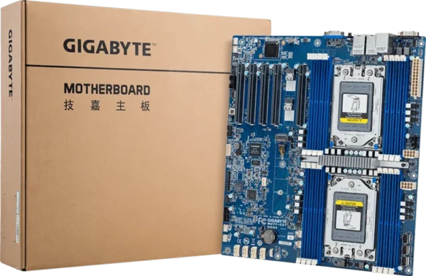Gigabyte-MZ71-CE1- SP3 Dual Socket – Supporto AMD EPYC 7003/7002, 16x DDR4 3200MHz ECC REG, PCIe 3.0, M.2 NVMe, Dual GbE, E-ATX, LAN Management, Aspeed AST2500 - immagine 2