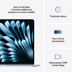 Apple MacBook Air 15" M4, 10-core CPU, 10-core GPU, 16GB RAM, 512GB SSD, Display Liquid Retina, Celeste, macOS Sequoia