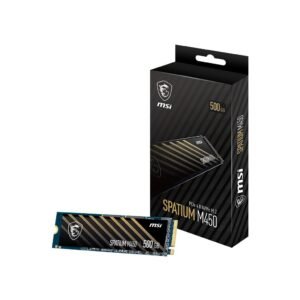 SSD MSI Spatium M450 500GB M.2 2280 NVMe PCIe 4.0 x4 3D NAND ad alte prestazioni per PC gaming e professionali-S78-440K380-P83-CG