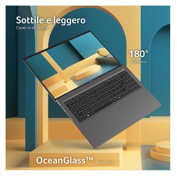 Acer Swift Go AI PC 16 SFG16-72-990J, Intel Core Ultra 9 185H, 16GB DDR5, 1TB SSD, Intel Arc A350M, Display 16" OLED 3.2K, Windows 11 Home, Grigio - immagine 4