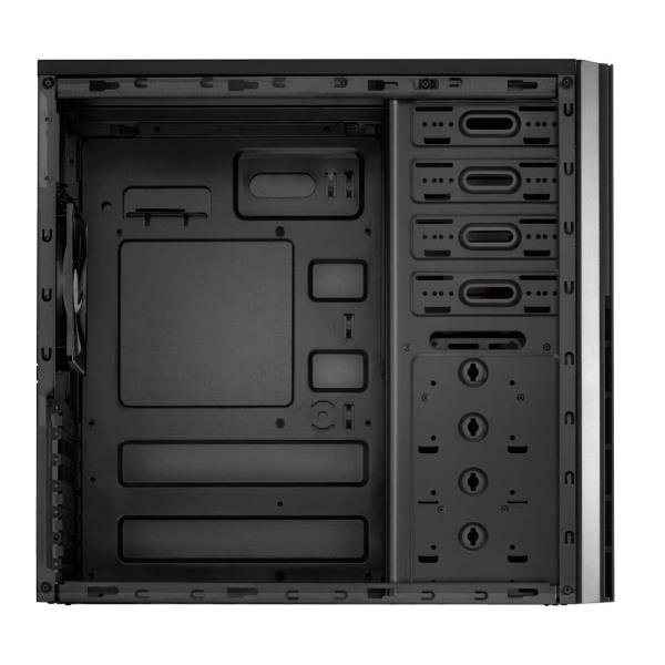 Cabinet VSK-4000B Case Mid-Tower ATX/Micro-ATX/Mini-ITX, Nero, 3 bay da 5.25”, USB 3.0 frontale, design compatto ed elegante - immagine 2
