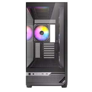 CABINET Antec C7 ARGB Mid Tower Gaming, vetro temperato, pannelli mesh magnetici, supporto E-ATX, 6 alloggiamenti HDD/SSD, USB-C