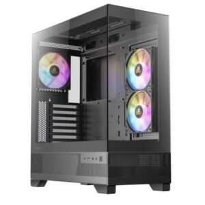 CX700 ARGB Nero – Cabinet Gaming ATX Mid Tower con vetro temperato, illuminazione ARGB, USB Type-C frontale, supporto GPU 380mm e compatibilità con radiatori fino a 360mm