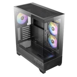 CX700 ARGB Nero – Cabinet Gaming ATX Mid Tower con vetro temperato, illuminazione ARGB, USB Type-C frontale, supporto GPU 380mm e compatibilità con radiatori fino a 360mm