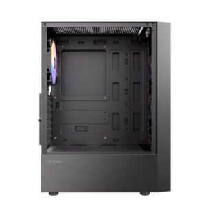 Cabinet Gaming AX27-RGB-ELITE – Mid Tower ATX con vetro temperato, supporto schede madri ATX/Micro-ATX/ITX, 3 slot HDD, connettività USB frontale, colore nero