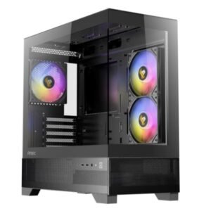 CX500M ARGB – Cabinet Gaming Mini Tower Micro-ATX/ITX con vetro temperato, illuminazione ARGB, porte USB 3.0 e Type-C frontali, supporto GPU 340mm e radiatori 280mm