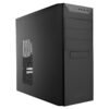 Cabinet VSK-3000B Mini-Tower nero, compatibile Micro-ATX e Mini-ITX, con 2 bay da 5.25” e USB 3.0 frontale