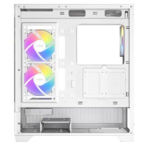 CX700 RGB Elite Cabinet Gaming ATX Mid Tower Bianco con vetro temperato, illuminazione RGB integrata, USB Type-C frontale, supporto GPU 380mm e radiatori 360mm