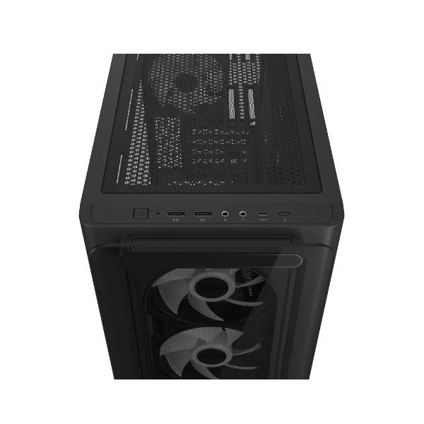 ASUS A23 PLUS Micro-ATX Cabinet Gaming con vetro temperato, 4 ventole ARGB preinstallate, supporto radiatori fino a 360mm, GPU 380mm e gestione cavi nascosta - immagine 2