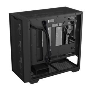 CABINET ASUS A21 PLUS TG ARGB Black, MicroATX, 4 ventole ARGB, supporto radiatore 360 mm, GPU fino a 380 mm