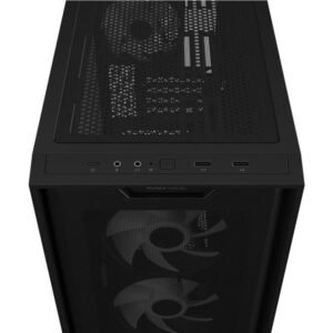 CABINET ASUS A21 PLUS TG ARGB Black, MicroATX, 4 ventole ARGB, supporto radiatore 360 mm, GPU fino a 380 mm