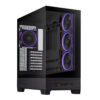 Cabinet A31 PLUS TG ARGB Black Mid Tower con vetro temperato, supporto ATX/Micro-ATX/Mini-ITX/BTF e connettività USB-C frontale