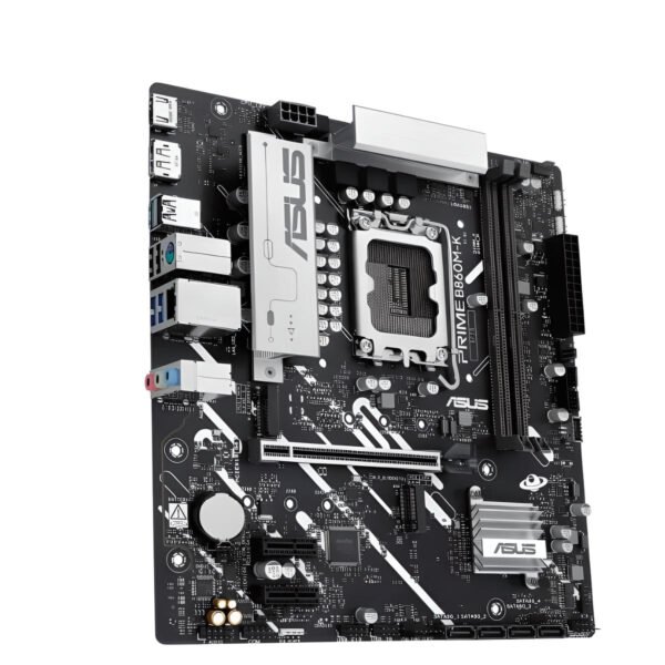 MOTHERBOARD - ASUS PRIME B860M-K / Socket LGA1851 / DDR5 fino a 128GB / HDMI e DisplayPort / Realtek 2.5G LAN / Audio 7.1 / RAID 0/1/5/10 / USB 3.0 e 2.0 / SATA 6 Gbps / Form Factor EATX - immagine 2