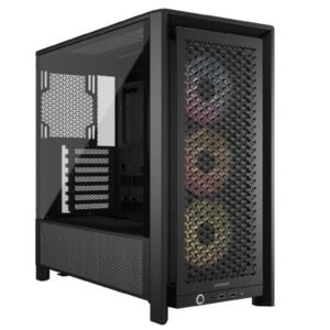 CABINET Corsair FRAME 4000D RS ARGB ATX Mid Tower Gaming Nero, modulare, 3 ventole ARGB incluse, supporto radiatori 360mm, USB-C