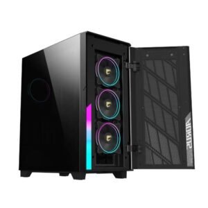 CABINET Gigabyte AORUS C500 GLASS, Mid Tower E-ATX, 4 ventole ARGB incluse, pannello in vetro temperato