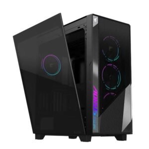 CABINET Gigabyte AORUS C500 GLASS, Mid Tower E-ATX, 4 ventole ARGB incluse, pannello in vetro temperato