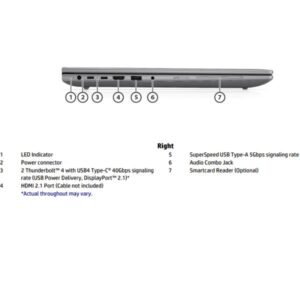 HP ZBook X G1i 16 Mobile Workstation, Intel Core Ultra 7-255H, 32GB RAM DDR5, 1TB SSD, NVIDIA RTX Pro 2000 Blackwell, Display 16" WUXGA, Windows 11 Pro