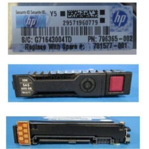 HPE 600GB 2.5" SAS 10K HDD Enterprise Hard Disk 12Gb/s Hot-Plug