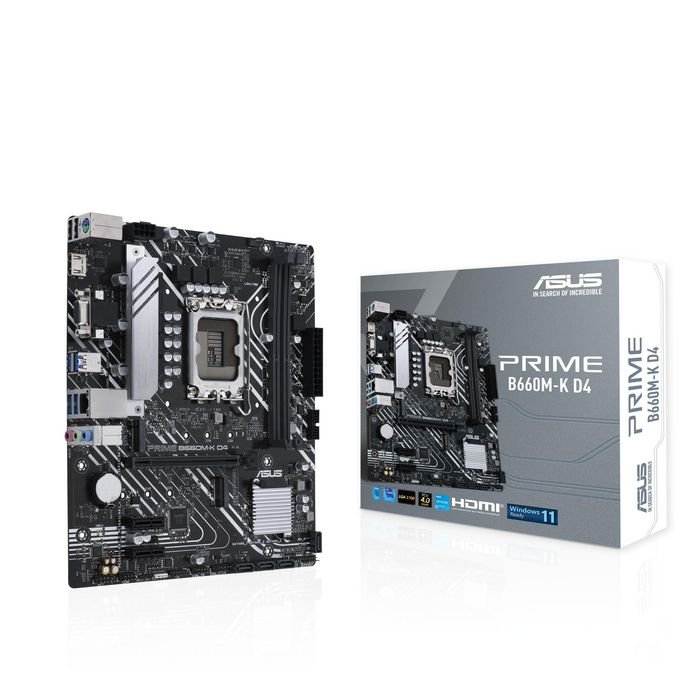 Asus B660 micro ATX – Scheda Madre con Socket LGA1700, Supporto CPU Intel 12ª/13ª Gen, 2 slot DDR4 fino a 64GB, 4 porte SATA III, M.2 PCIe 4.0, LAN Gigabit, HDMI 2.1, VGA, Audio 7.1 HD** - immagine 4