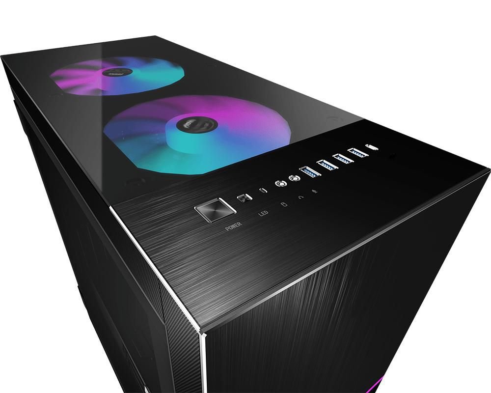CABINET MSI MPG SEKIRA 500X Full Tower Gaming E-ATX, Vetro Temperato, ARGB Mystic Light, USB Type-C - immagine 2