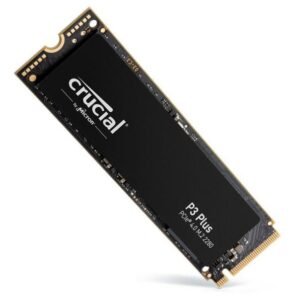 Crucial P3 Plus SSD 1TB NVMe M.2 2280, PCIe Gen 4x4 ad alte prestazioni per PC desktop e notebook, velocità elevate e affidabilità avanzata-W128279910-EET