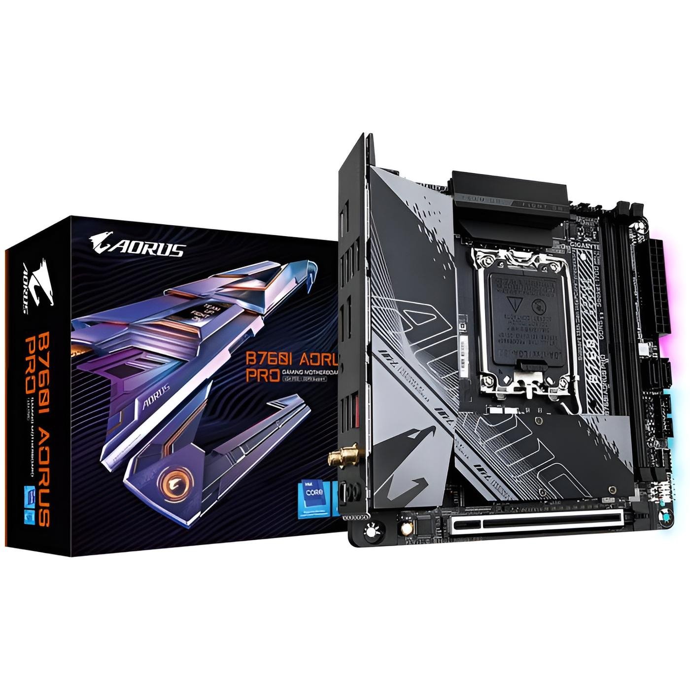 Gigabyte B760I AORUS PRO scheda madre Mini-ITX LGA1700 con DDR5 fino a 96GB, 2x M.2 PCIe 4.0, Wi-Fi 6E e LAN 2.5GbE