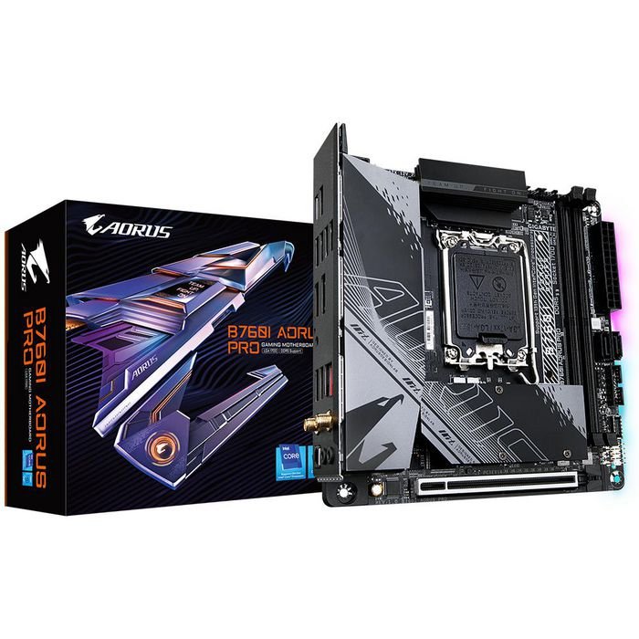 Gigabyte B760I AORUS PRO – Scheda Madre Mini-ITX LGA1700, DDR5 fino a 96GB, 2x M.2 PCIe 4.0, SATA III, Wi-Fi 6E, LAN 2.5GbE, HDMI/DP, Audio 7.1** - immagine 4