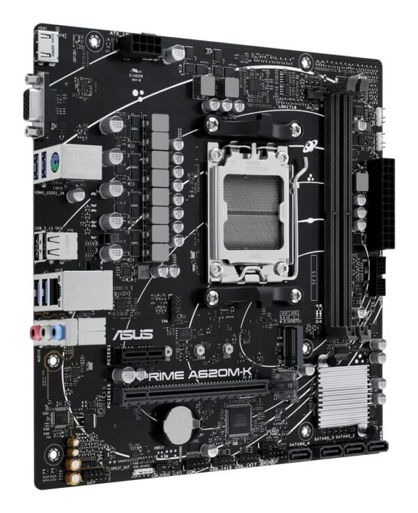 Asus AMD A620, AM5, 2 x DIMM DDR5, Gigabit Ethernet, 256 Mb Flash ROM, UEFI AMI BIOS, micro-ATX-W128563753-EET - immagine 3