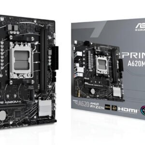 Asus AMD A620 Motherboard AM5 DDR5 Micro-ATX con HDMI, LAN Gigabit e slot M.2 SATA III
