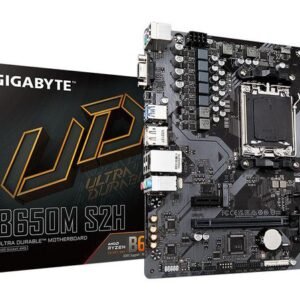 Gigabyte B650M S2H Motherboard - AMD Ryzen 9000 Series CPUs, 5+2+2 Phases VRM, up to 6400MHz DDR5 (OC), 1xPCIe 4.0 M.2, GbE LAN, USB 3.2 Gen 1-W128564667-EET