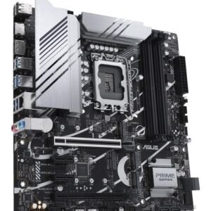 Asus Intel Z790 mATX Scheda Madre LGA1700 con DDR5 fino a 192GB, PCIe 5.0, Slot M.2, Ethernet ad alta velocità e compatibilità CPU Intel Core di 14ª, 13ª e 12ª Generazione