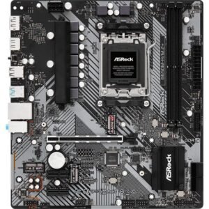Asrock Socket AM5, AMD B650 Chipset, 2 x DDR5-SDRAM up to 96GB, LAN, 1 x RJ-45, 4 x SATA III, 1 x M.2(M), UEFI AMI, Micro ATX-W128826025 -EET